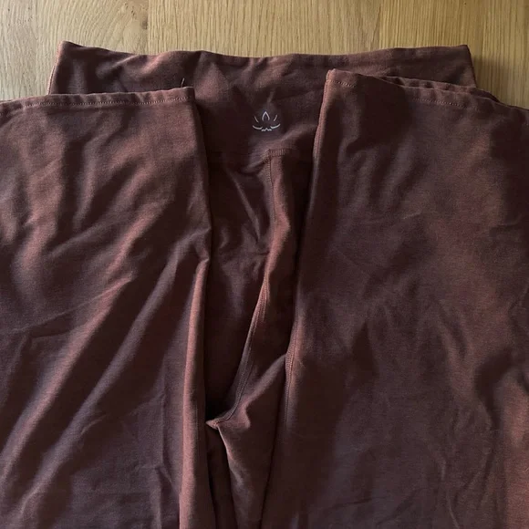 Beyond Yoga Spacedye Laid Back Wide Leg Pant Large Regular Chocolate Brown - Picture 6 of 8